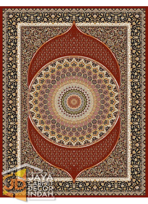 Karpet Permadani Solomon 700 Reeds Haniz Red 3609 ukuran 120x160,160x230, 200x300, 250x350, 300x400